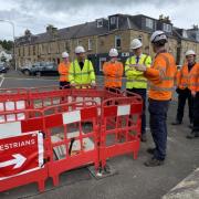 Borders MP John Lamont with Openreach workers