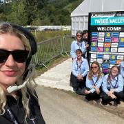 Selfies from the Glentress team