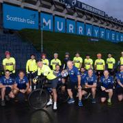 Kenny Logan's Charity Bike Ride leaves Murrayfield Stadium