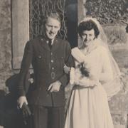 Dr Allen and Dr Margaret Wilson on their wedding day