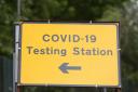 COVID-19 testing station at Netherdale, Galashiels. Photo: Helen Barrington