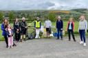 Volunteers in Melrose taking part in the Spring 2021 Great Borders River Clean