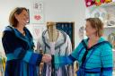 Kitti van Ramshorst, winner of the Lyudmila coat created by Wilma Bouwmeester. Photo: Heleen Kennedy