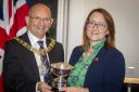 Edinburgh Lord Provost Rovert Adridge with Legion Scotland Chief Executive Dr Claire Armstrong