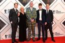 Doddie Weir (centre) and family arriving for the BBC Sports Personality of the year 2019 at The P&J Live, Aberdeen. Photo: Ian Rutherford/PA Wire