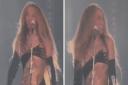 Beyonce laughed off an on-stage mistake during her performance of HEATED in Edinburgh