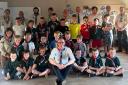 John Lamont MP with the Selkirk Scouts Group