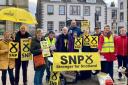 On the political campaign trail in Peebles High Street