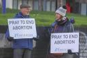 A 'vigil' outside an Edinburgh abortion clini