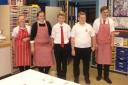 Young chefs (from left to right):  Caitlin Williams, Kaitlin Blair, Luc Ramsay, Sam Hargreave and Freddie Watts.