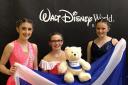 Joanna Dale, 10, Harriet Neville, 14, and Katie Child, 15 represented Scotland at Twirlmania