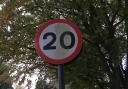A 20mph sign