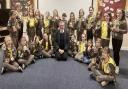 MP David Mundell visits 1st Peebles Brownies