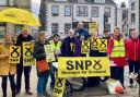 On the political campaign trail in Peebles High Street
