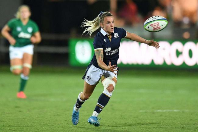 Borderer Chloe Rollie against Ireland in Parma. Photo Alessandro Sabattini World Rugby via Getty Images