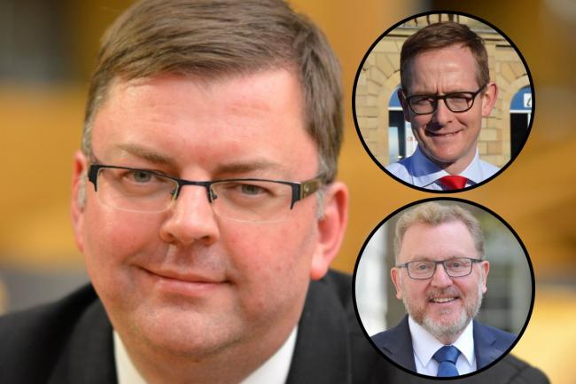 Colin Smyth (left) has been critical of Borders MPs John Lamont (top) and David Mundell
