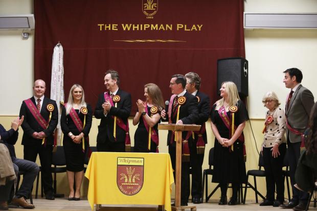 Peeblesshire News: The Whipman Play principals for 2022 were reintroduced last week. Photo: Helen Barrington
