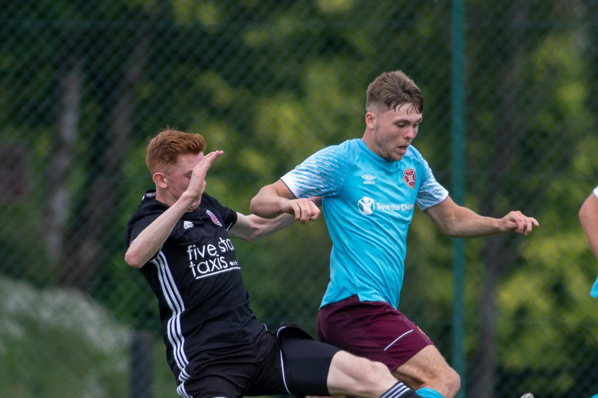 11th July 2021 Edinburgh - Hearts and Fairydean Rovers competed for the Alfie Conn Memorial Cup at Oriam. Picture Thomas Brown