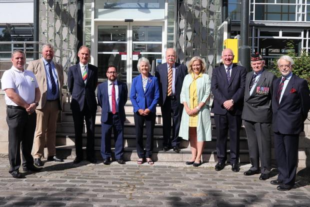 Peeblesshire News: Armed Forced Day flag raised at SBC HQ