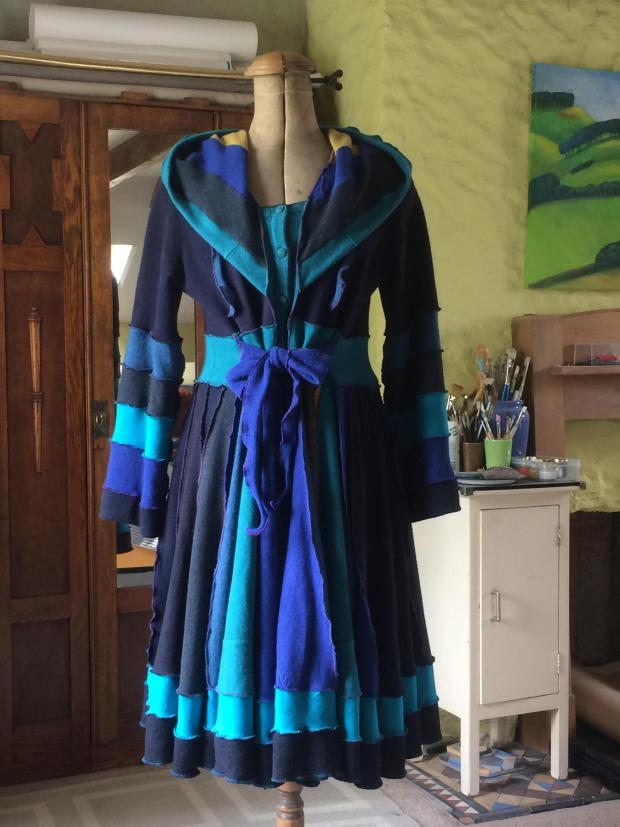 Peeblesshire News: The coat, inspired by New York artist Katwise. Photo: Heleen Kennedy