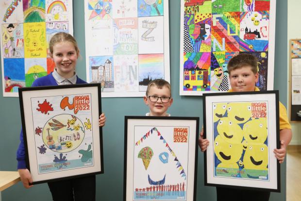 Biggar Little Festival Young Artists Competition 2022
The 3 winners
L-Imogen age 10
Black Mount Primary School, Black Mount Primary School
M- Cameron age 6, Tinto Primary School
R-Callen age 9, Libberton Primary School