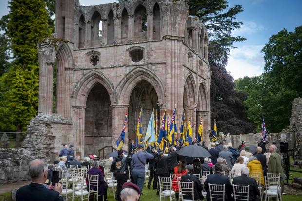 Peeblesshire News: Legion Scotland cetenary celebration at Dryburgh Abbey