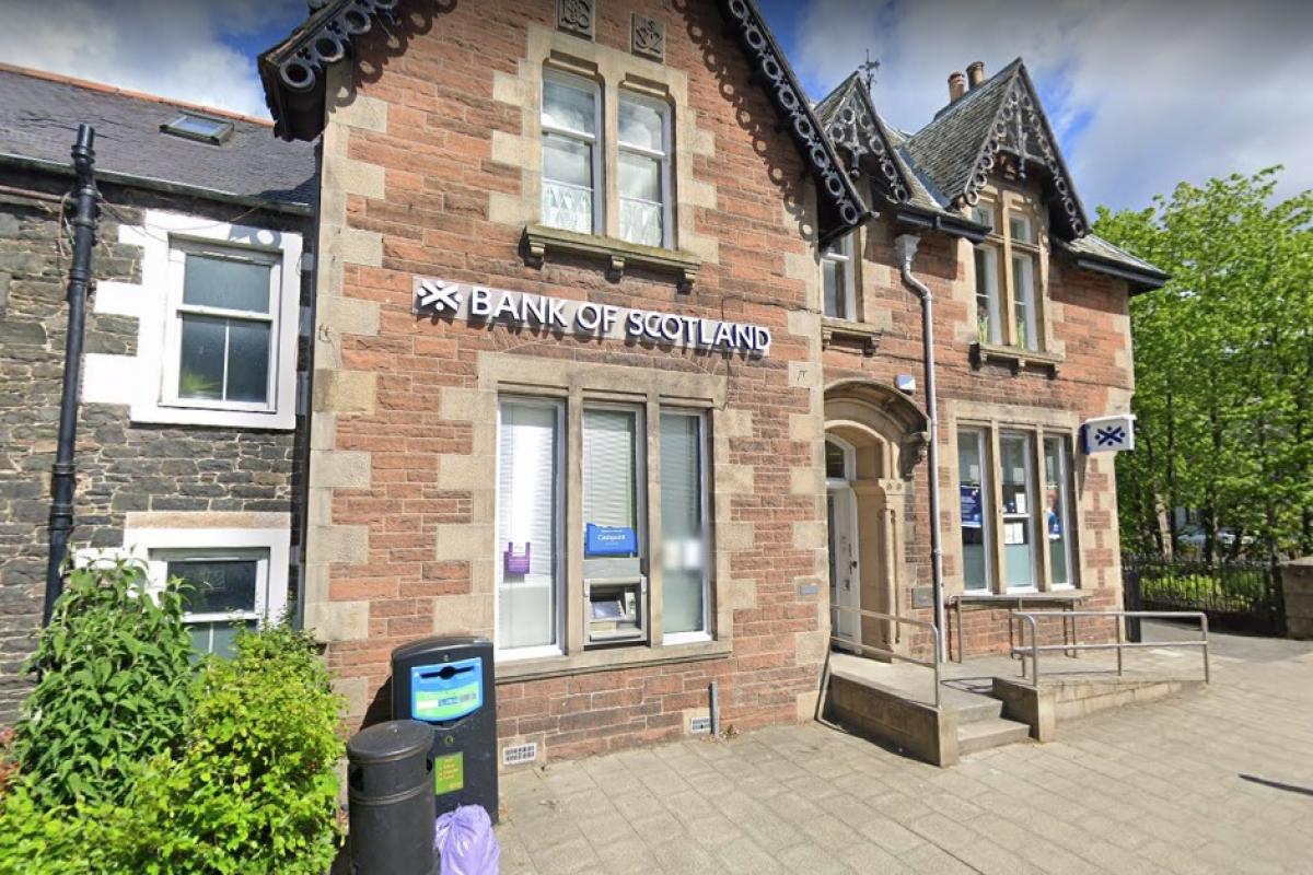 The former Bank of Scotland branch on Innerleithen High Street. Photo: Google Maps