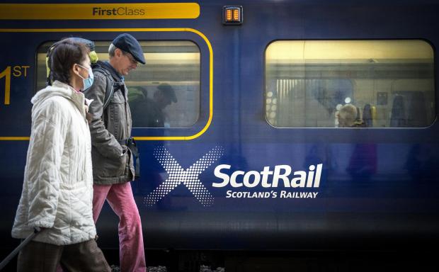 Peeblesshire News: Scotrail train with passengers