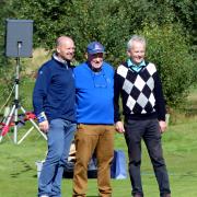 Noel joined Gregor Townsend during this year's fundraiser for the My Name5 Doddie Trust