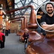 The Borders Distillery in Hawick (photo: Mike Wilkinson) features in a new 'gin bible' written by Sean Murphy (inset)
