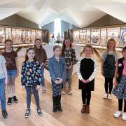 Pupils of Stardust Performance Arts at the Great Tapestry of Scotland. Photo: Fiona Henderson School of Dance