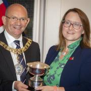 Edinburgh Lord Provost Rovert Adridge with Legion Scotland Chief Executive Dr Claire Armstrong