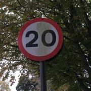 A 20mph sign