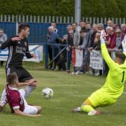 Gala Fairydean Rovers v Linlithgow Rose in  the East of Scotland Qualifying Cup final in May 2022