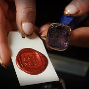 The rare desk seal which belonged to Sir Walter Scott. Photo: Lyon & Turnbull