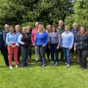 Scottish Agritourism Destination Leaders with Board Members (L-R) Brian Cameron, Moray Speyside; David Smythe, Perthshire; Liz Phillips, Aberdeenshire; Kat Gilmour, Fife; Patricia Picken, Dumfries & Galloway; Fiona Scott, Highlands; Riddell Graham,
