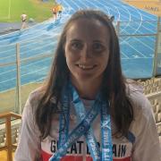 Stacey Downie with medal