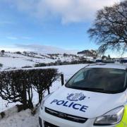 Police in the Scottish Borders carry out early morning winter road safety checks
