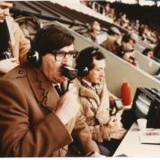 Bill McLaren in action in the commentary box