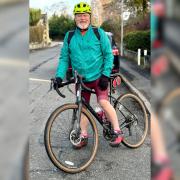 Tweeddale East councillor Robin Tatler on his bike
