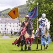 Preparing the grounds for the Traquair Medieval Fayre this weekend. Photo: Traquair House