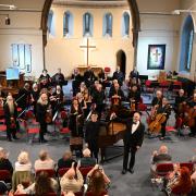 Peebles Orchestra with Michael Gemmell. Photo: Kenny Ross