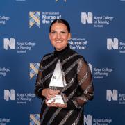 Lynsey Russell with her Scotland’s Nurse of the Year Award