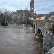 Previous flooding in Peebles. Image: Olga Olesheva