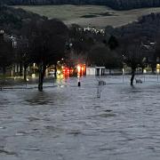 Flooding in Peebles back in 2023