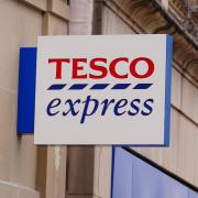 A Tesco Express as the supermarket giant issues a Clubcard alert to say 500,000 shoppers are sitting on £100 or more