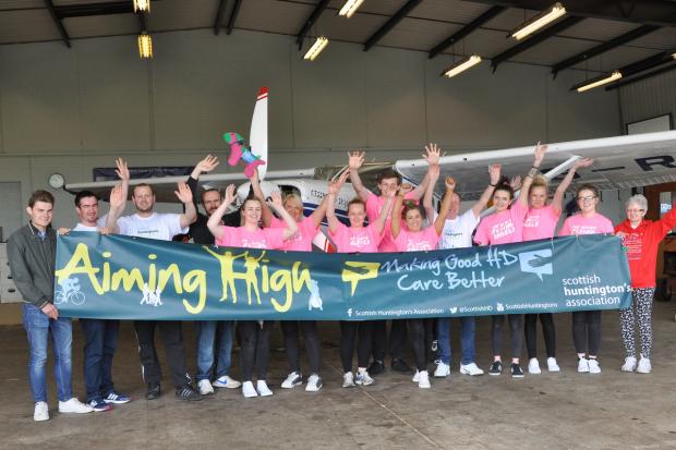 The Scottish Huntington's Association (SHA) is on the lookout for daredevils in the Borders to take part in a charity sky dive next month